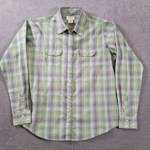 As Real As Wrangler‎ Pearl Snap Western Button Up Shirt Mens Size Medium